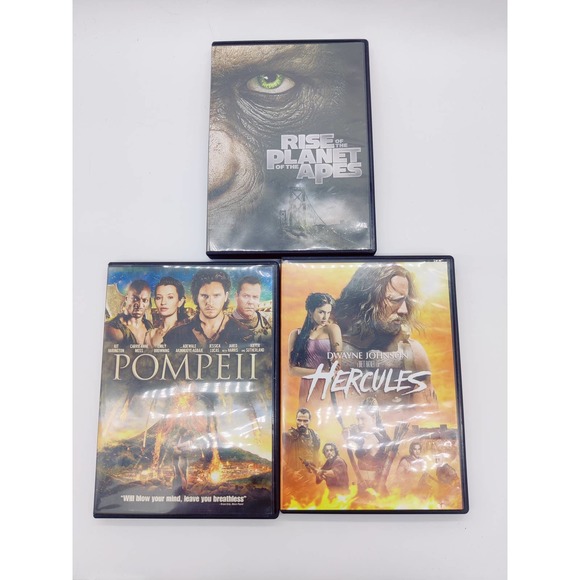 Movie Lot 3 Movies Rise Of The Planet Of The Apes Pompei Hercules Dvds DVD - Picture 2 of 9